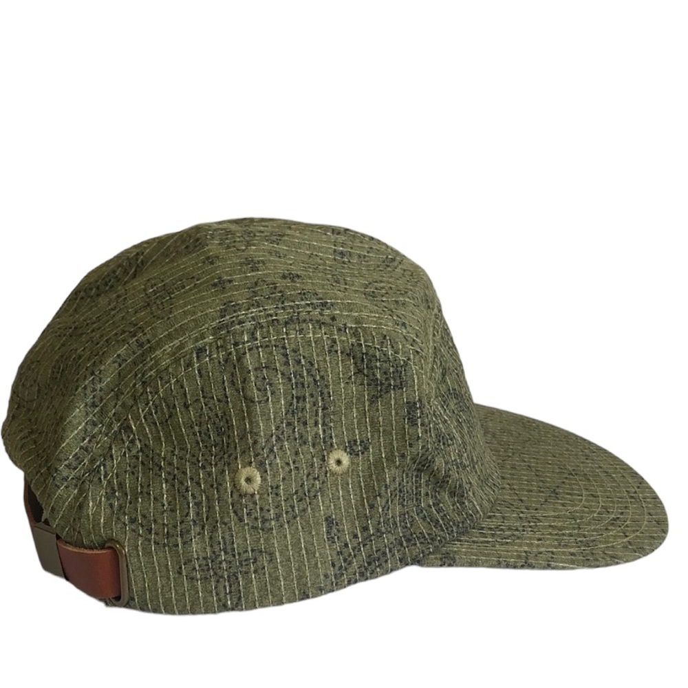 NWT J. Crew Cotton Paisley Print Green Hat